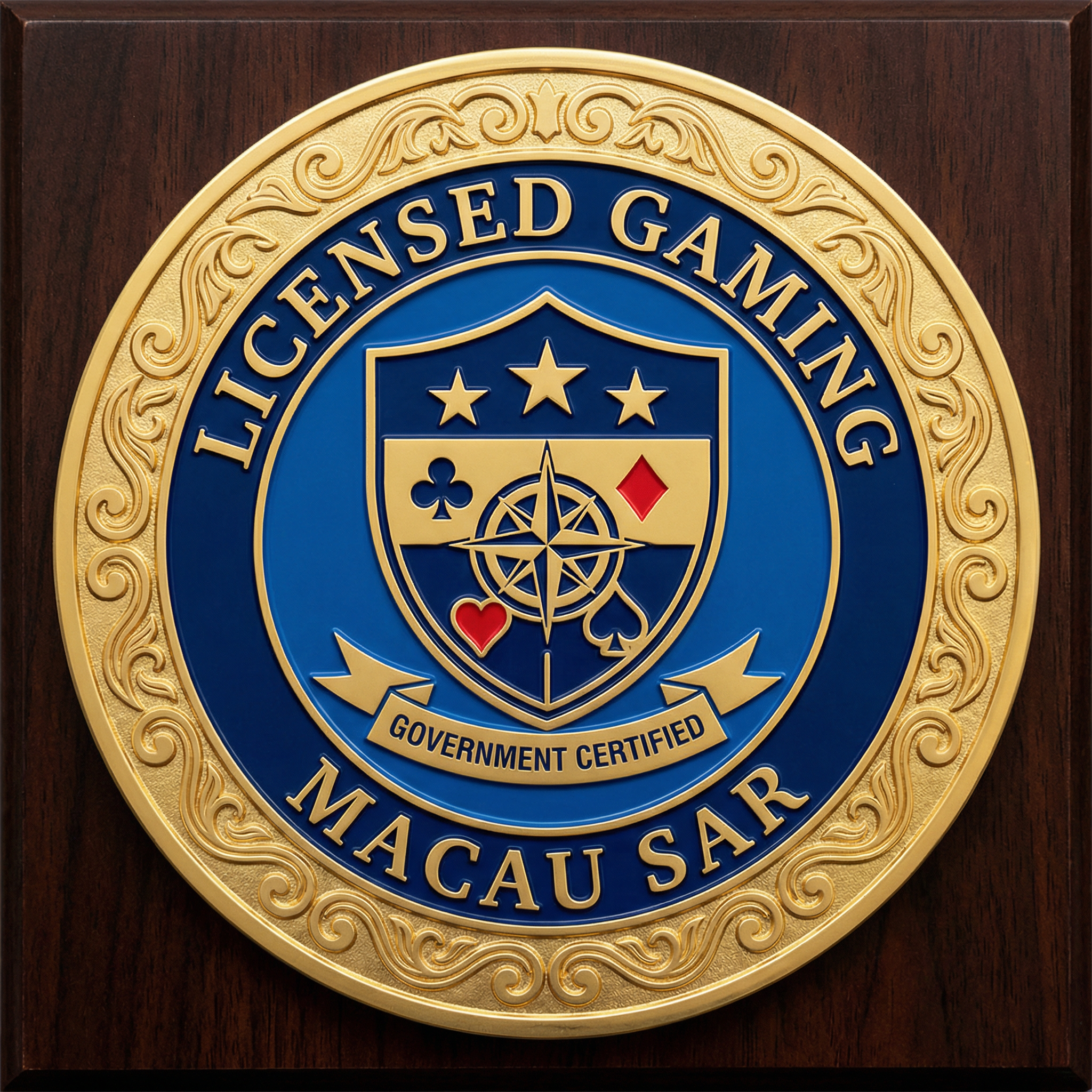 澳门特区政府博彩牌照徽章